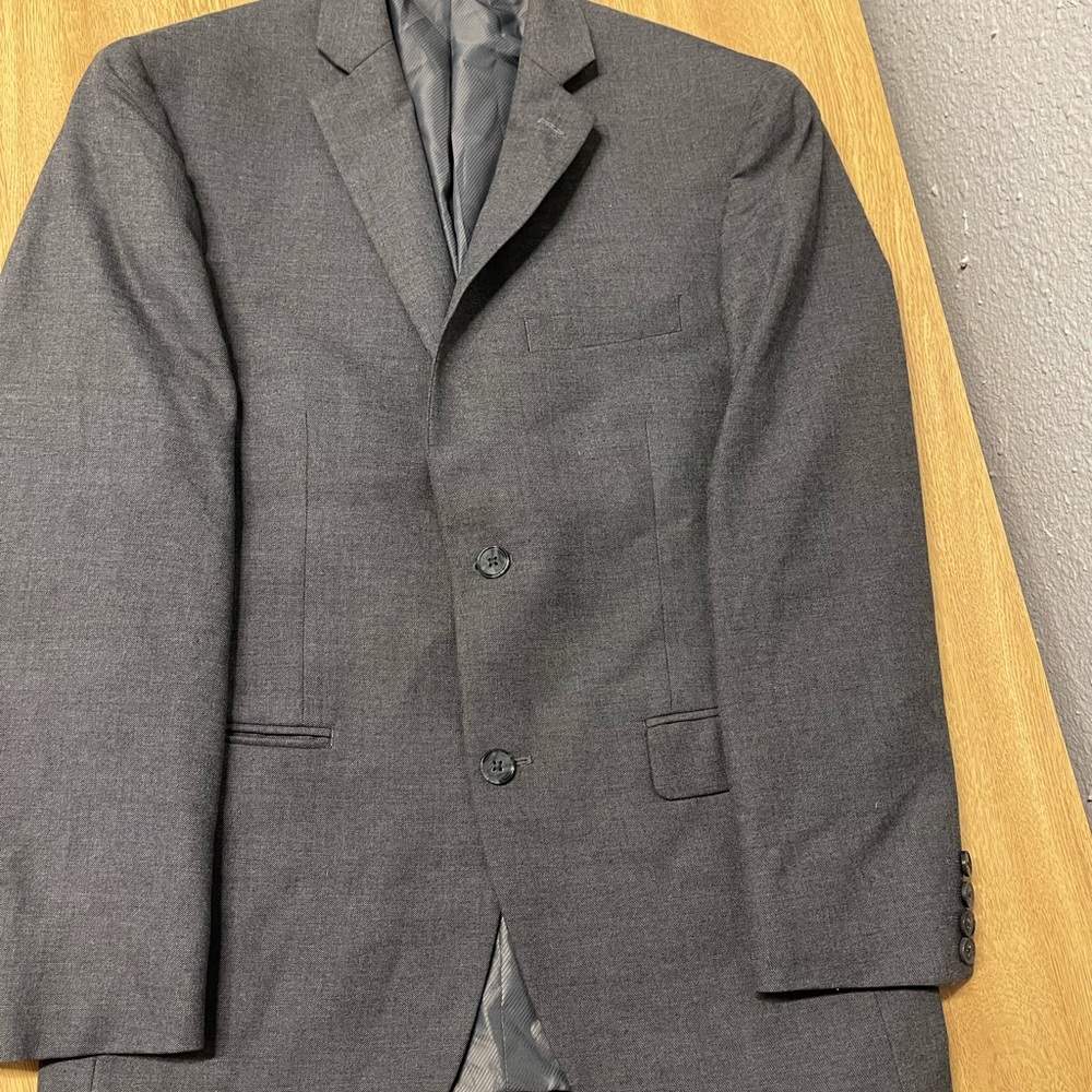 Macy’s slim fit gray blazer